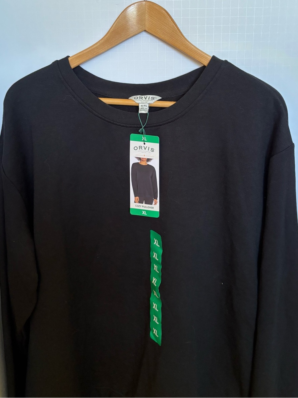 Orvis Men's Black Cozy Pullover Shirt - XL